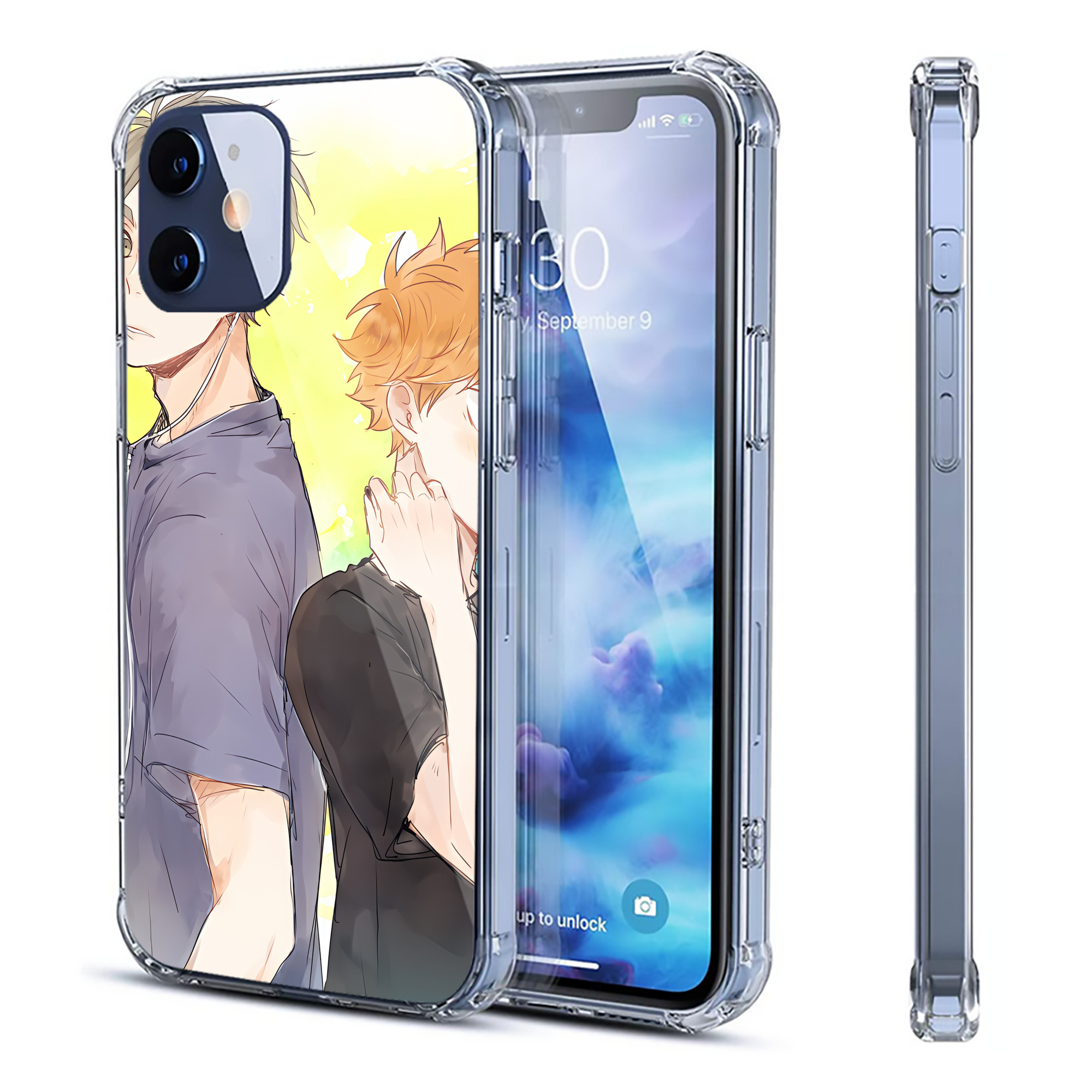 （画像用） ハイキュー!! Haikyu!! 【iPhone 12シリーズ対応】透明スマホケース（クリアソフトケース）